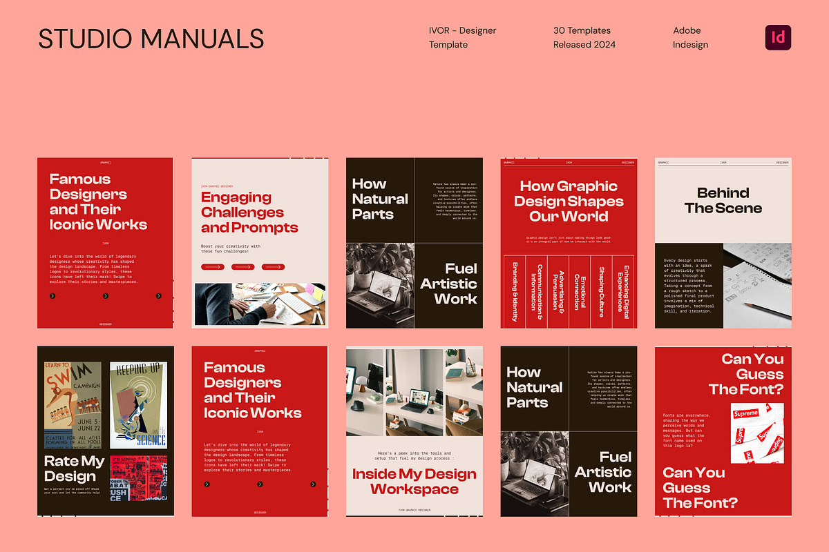 IVOR – Designer Template, a Social Media Template by Studio Manuals (Photo 5 of 8)