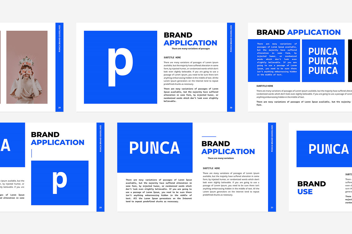 Brand Guidelines PowerPoint Template, a Presentation Template by Gaize (Photo 8 of 11)