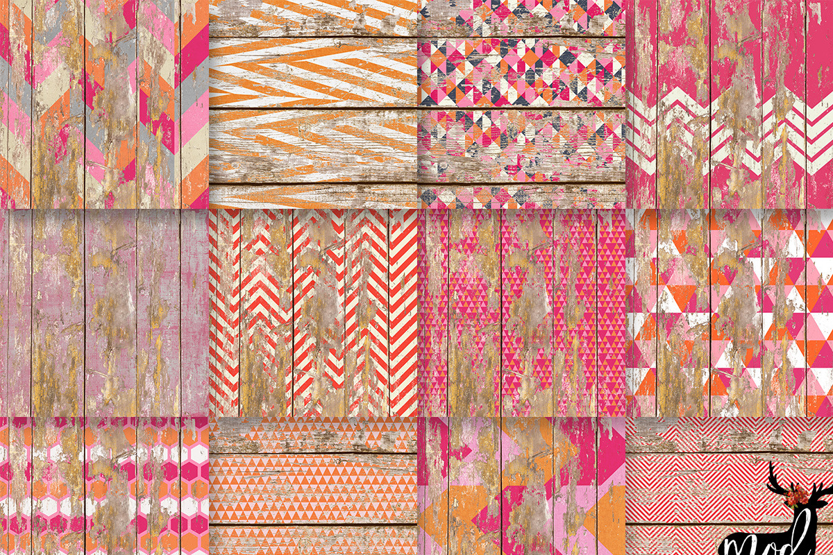 Background Paper Kit 23, a Pattern Graphic by Mod Paperie (Photo 2 of 2)