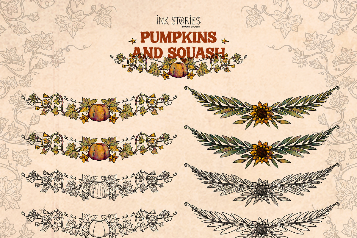 Pumpkins and Squash, a Seasonal Illustration by Ink Stories (Photo 14 of 20)