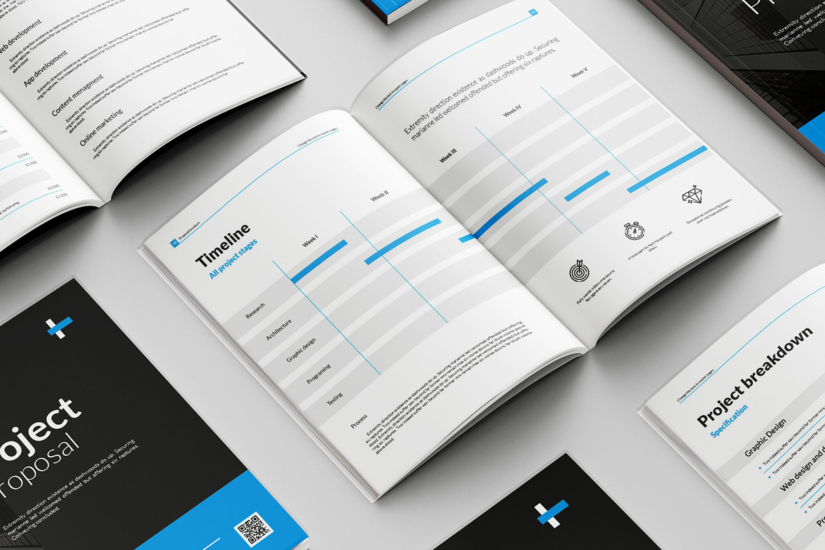 Corporate Proposal Brochure Template, a Brochure Template by Niofix (Photo 4 of 6)