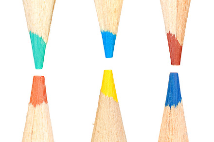 Colored pencils row, a School & Education Photo by José Manuel Gelpi