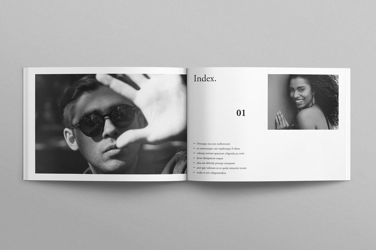 Editorial Look-Book Landscape, a Magazine Template by E-Type (Photo 2 of 7)