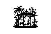 Romantic Asian Landscape SVG Set, an Object Graphic by Gfx_Store (Thumbnail 8 of 13)