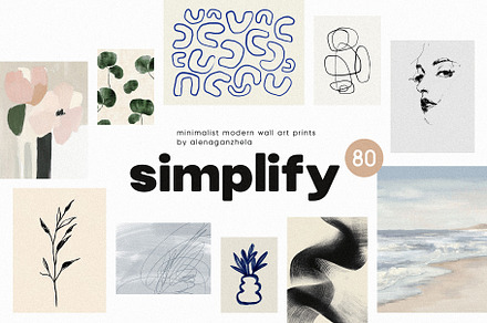 SIMPLIFY - minimalist art gallery