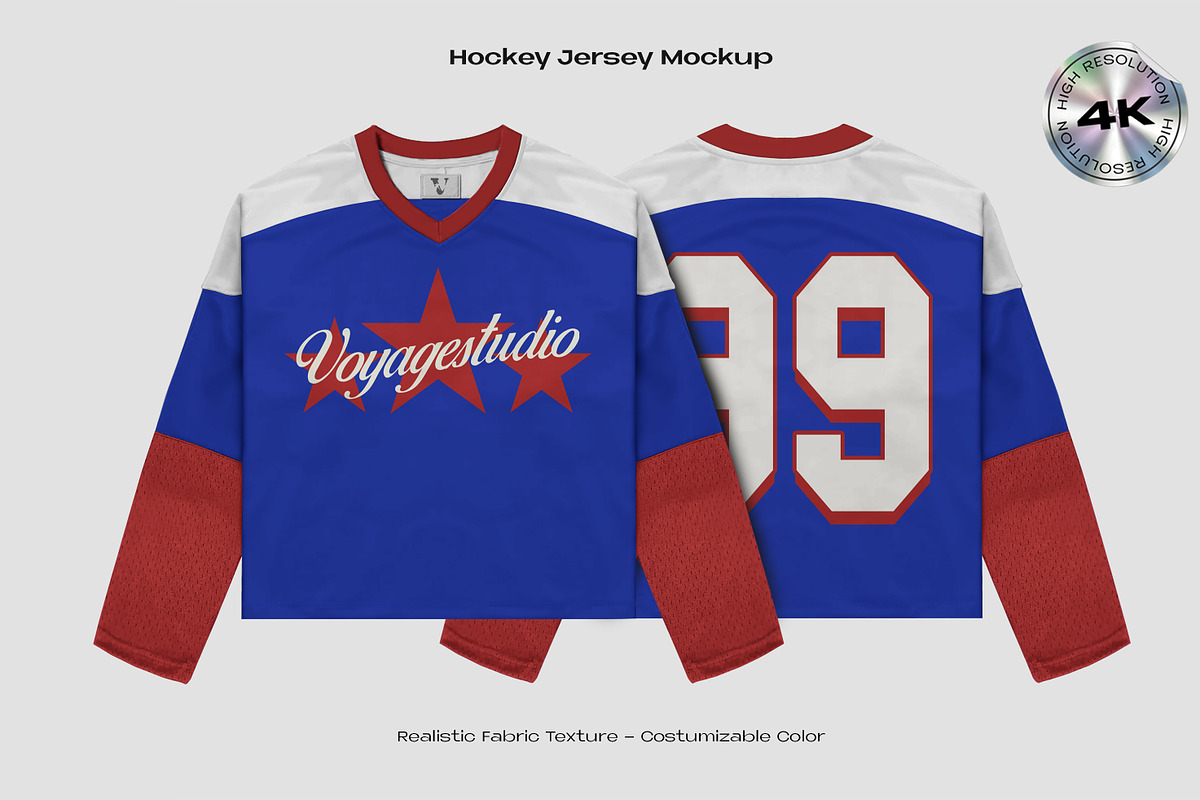 Hockey Jersey Mockup, an Apparel Mockup by Voyage Studio (Photo 3 of 4)