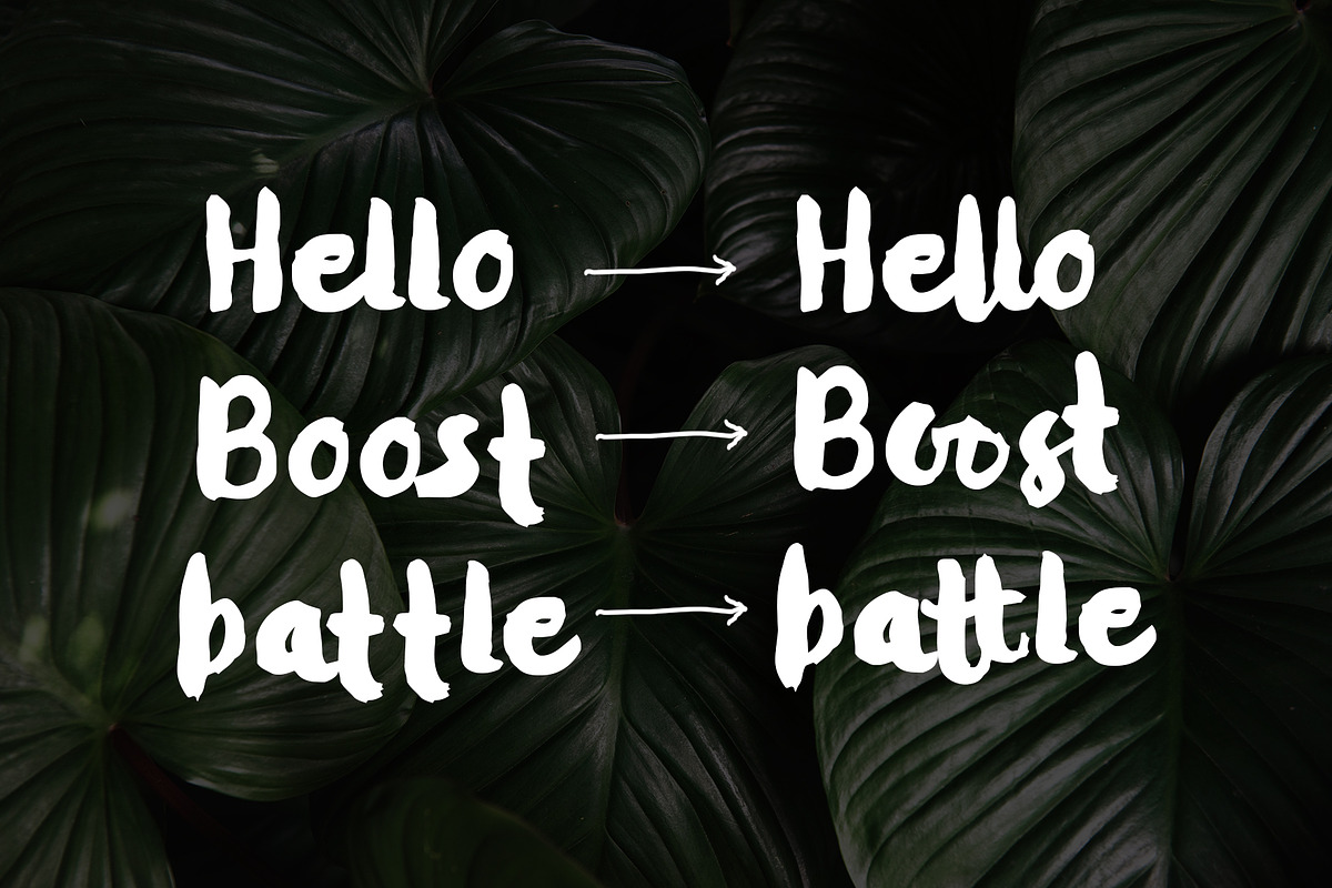 Kitadari Brush Font preview 6