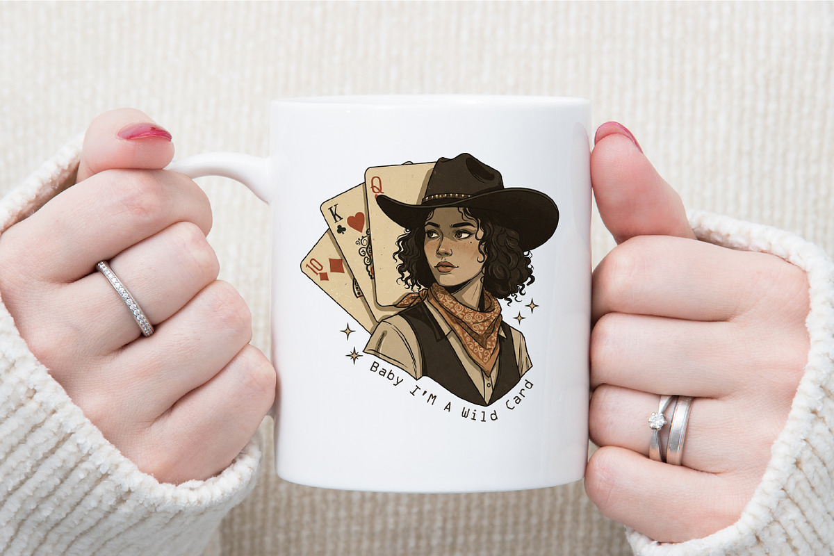 Retro Western Cowgirl PNG, an Illustration by Sublimation Artist (Photo 6 of 6)