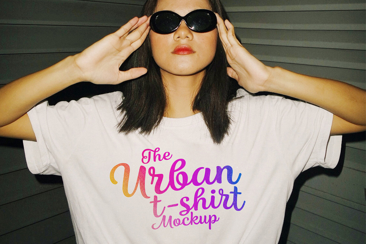Urban T-Shirt Mockups, a Shirt Mockup by SPACECAKE (Photo 4 of 7)