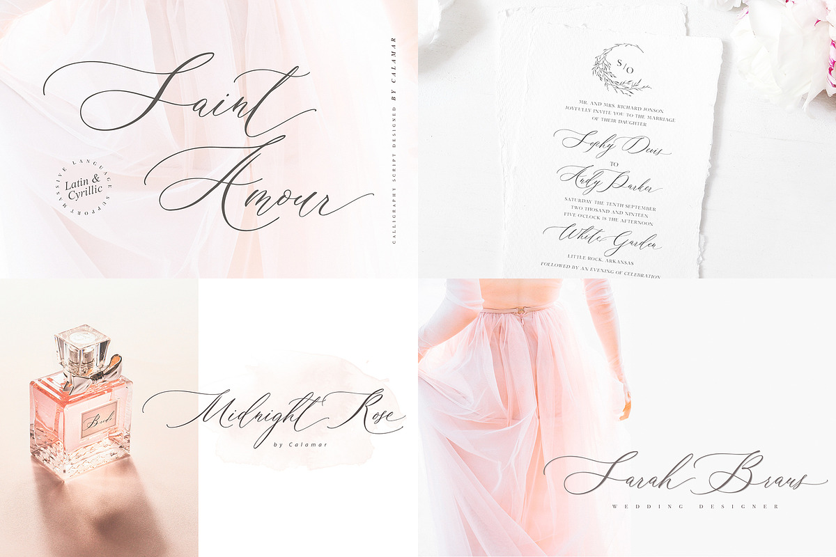 The Wedding Calligraphy Font Bundle, a Script Font by Calamar Studio (Photo 17 of 18)