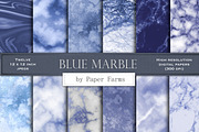 Blue marble backgrounds, a Texture Graphic by Paper Farms (Thumbnail 1 of 2)