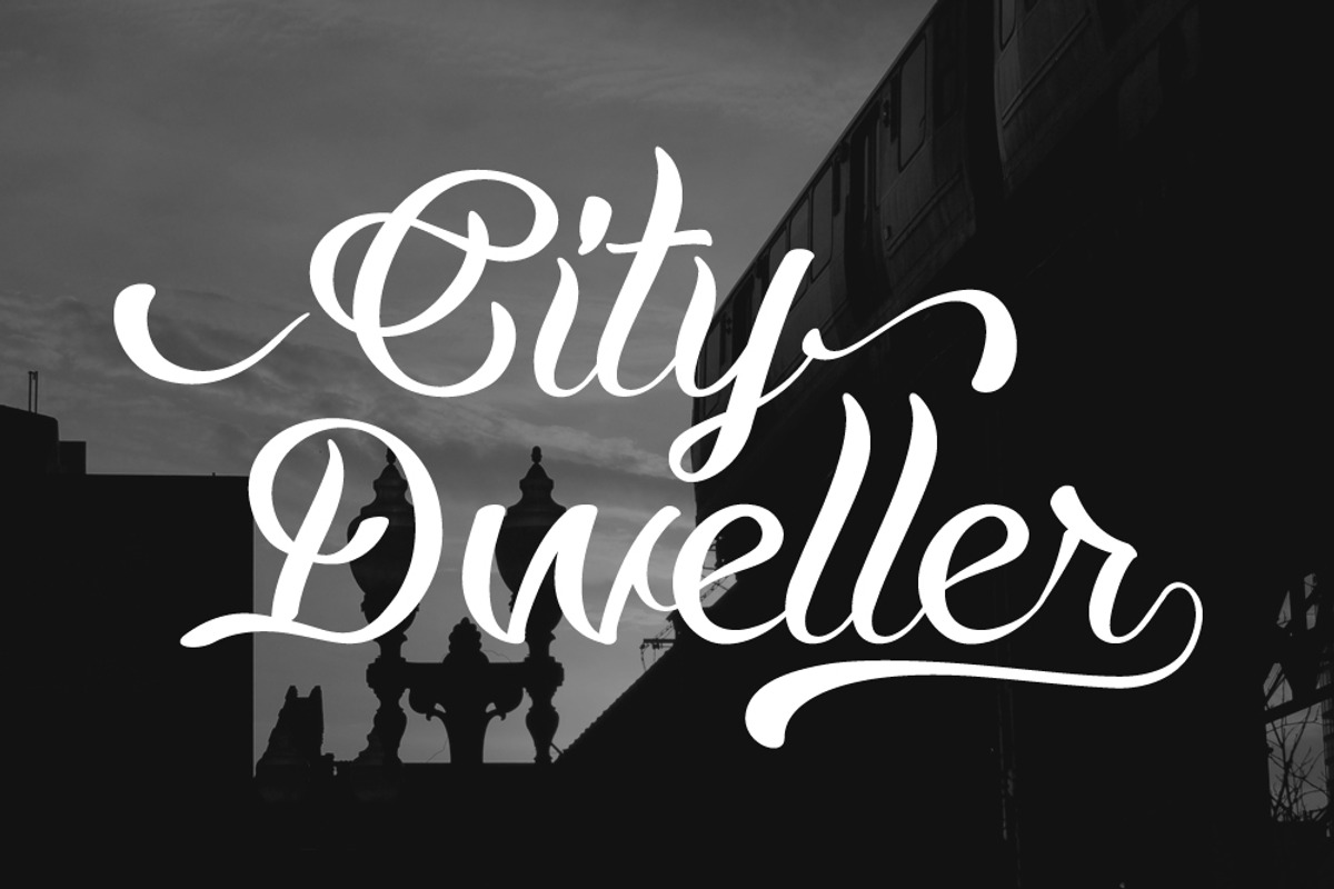 Just Peachy Script Typeface preview 4