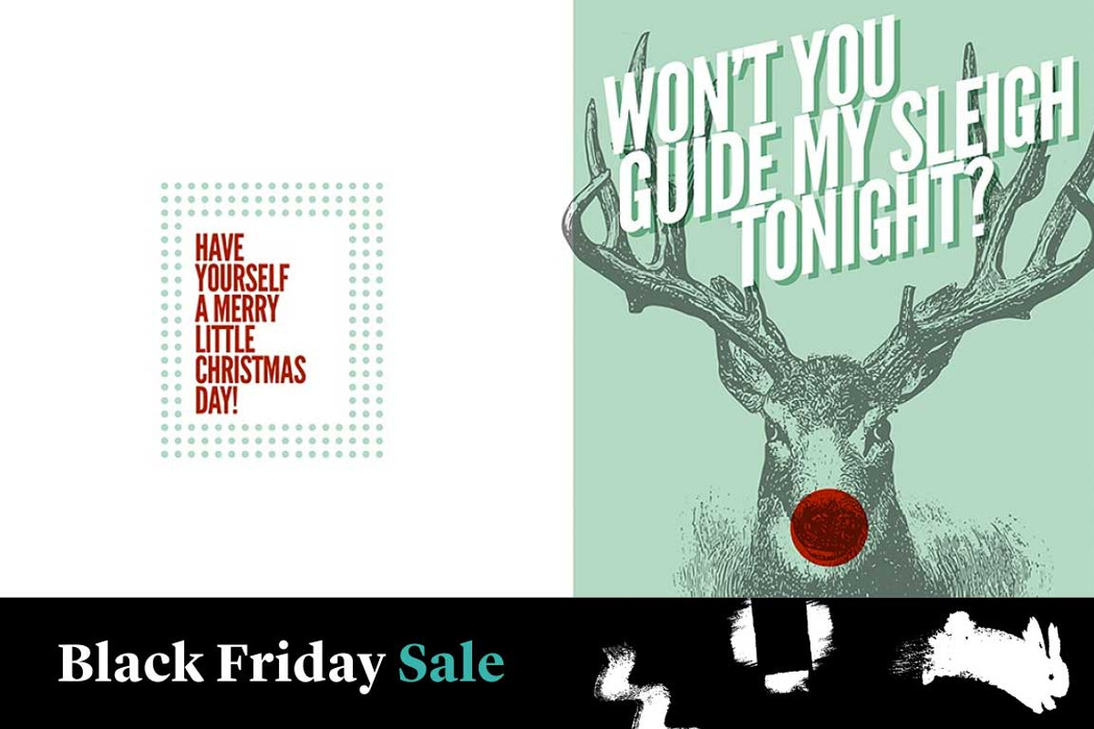 Rudolf Christmas Card, a Card Template by Yes! Creative (Photo 2 of 2)