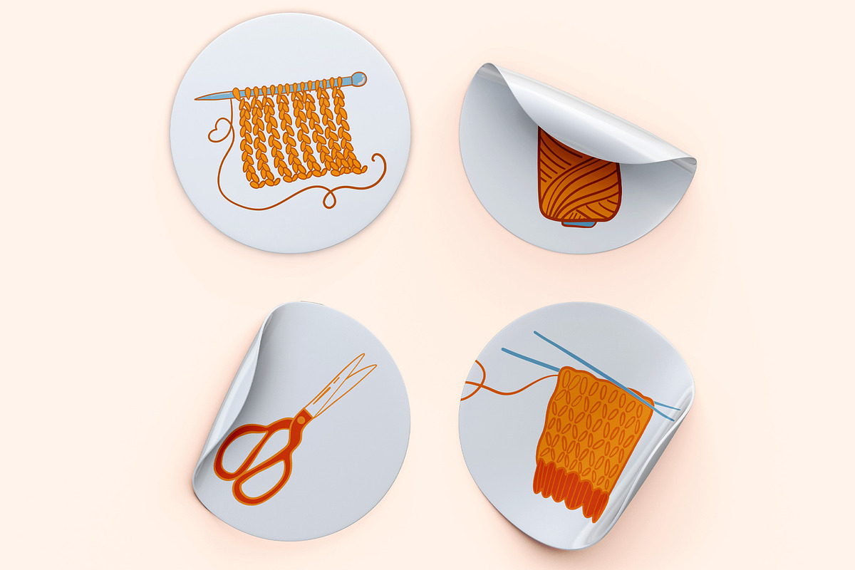 Knitting & Crochet clipart patterns, a Work Illustration by Carpet Tapete Pretzel (Photo 10 of 13)