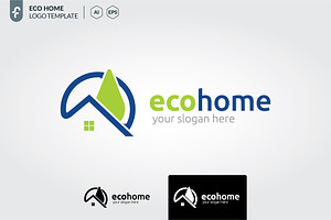 Eco Home Logo Template