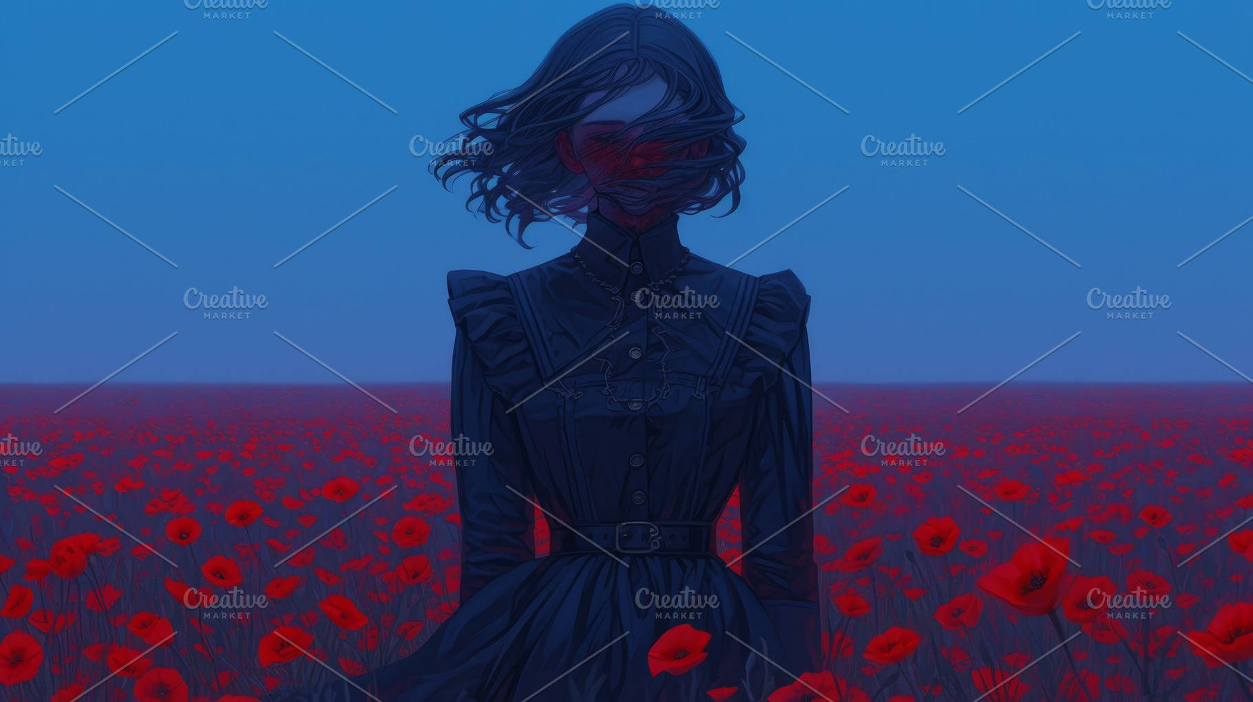 woman in poppy field, a Photo by Pictures for you!!!!!!!!!