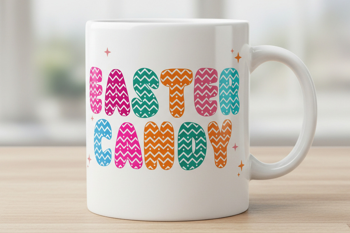 Easter Candy Font, a Handwritten Font by Fourteen Letter (Photo 3 of 7)