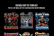 Editable Rap Tee Template – PSD File, a Design Template by std.badboy (Thumbnail 1 of 7)