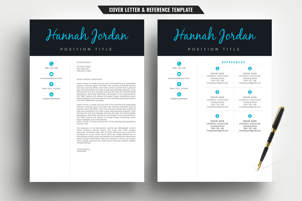 Resume/CV & Cover Letter Template, a Resume Template by TemplateCrafts (Photo 3 of 3)
