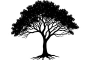 Silhouette Tree Vector Clipart Pack, an Object Graphic by jahid234 (Thumbnail 10 of 10)