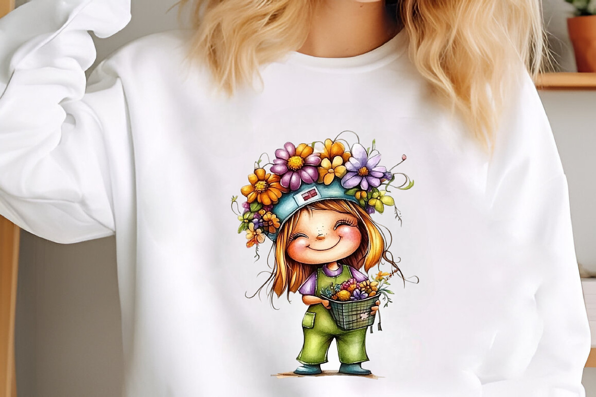 Whimsical Spring Nurse Clipart, an Illustration by designcity5 (Photo 4 of 5)