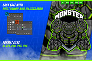 Giant Golem Rock Monster Logo, a Branding & Logo Template by FNR Graphics (Thumbnail 2 of 5)