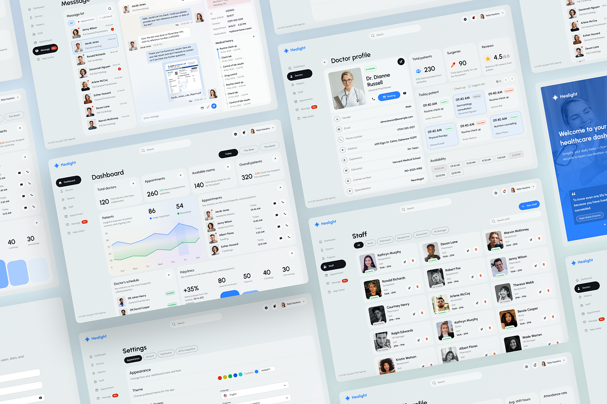 Healight - Multipurpose SAAS UI Kit, an UI Kit Template by Agensip Design Agency (Photo 9 of 10)