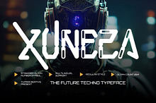 Xuneza - Futuristic Font