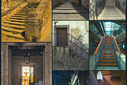 Historic stairways and narrow alleyways architectural collage, a Photo by DanFLCreativo (Thumbnail 1 of 2)