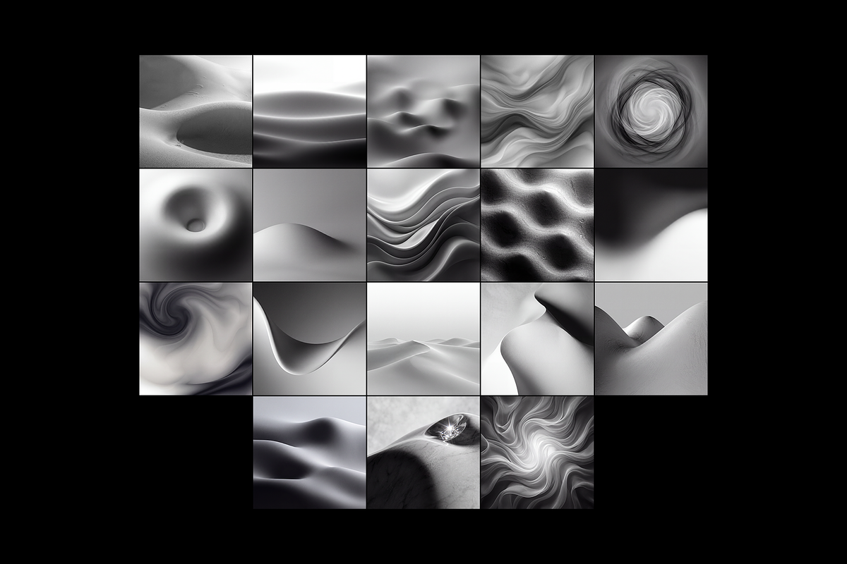 Monochrome Soft Forms, a Background Graphic by PopotLane (Photo 6 of 8)
