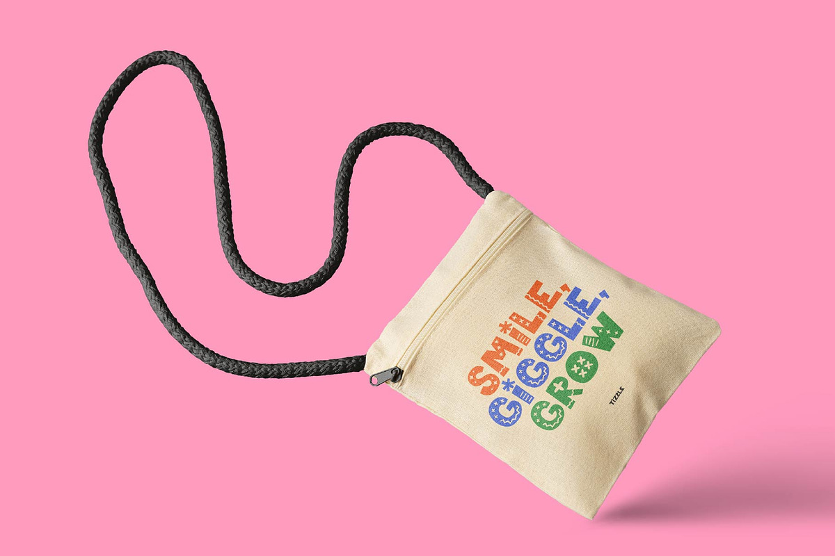 Tizzla – Cute Deco Sans Serif Font, a Symbol Font by Huge Dream Studio (Photo 7 of 8)