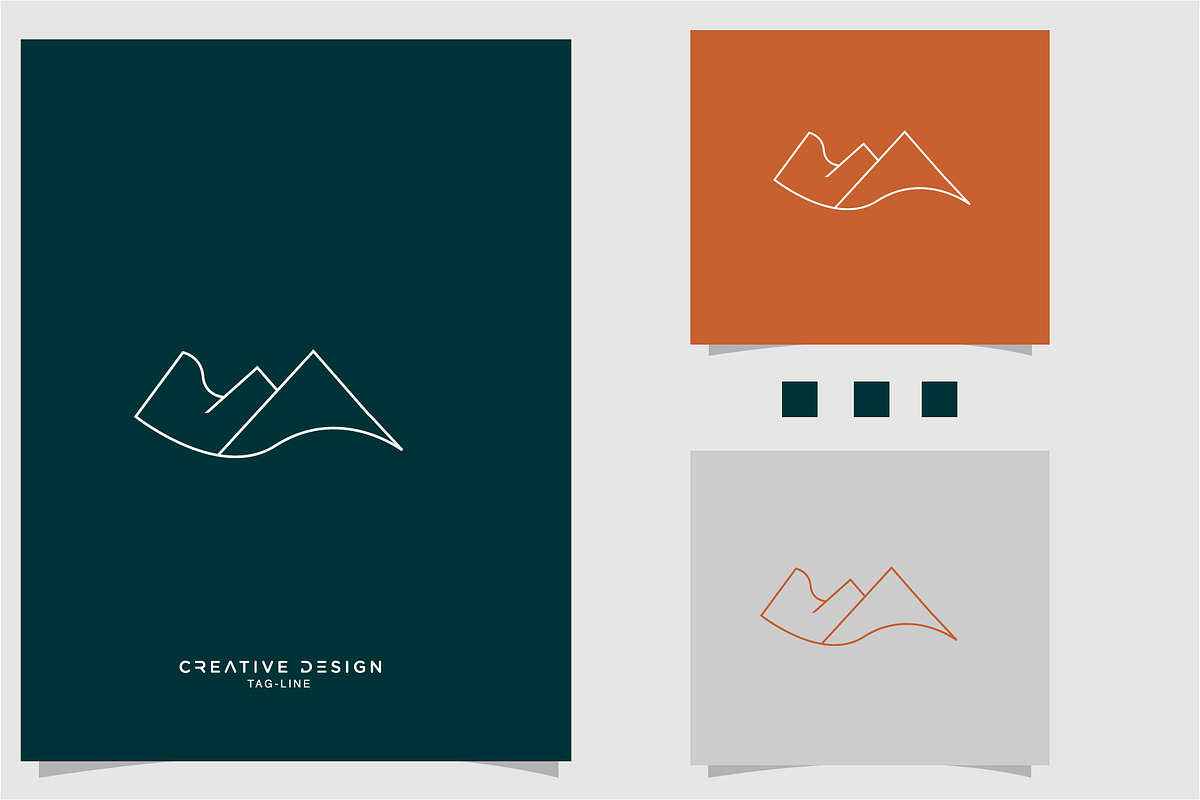 Minimal mountain logo icon vector, a Graphic by art_creater