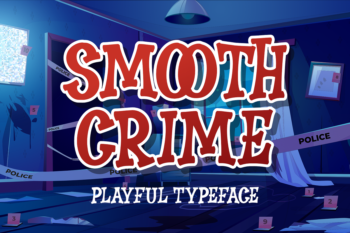 Smooth Crime, a Font by Dumadistyle (Photo 1 of 5)