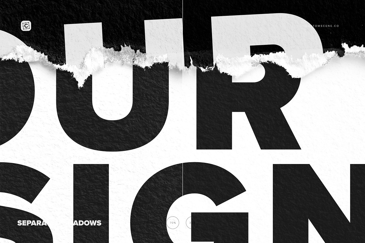 Torn Paper Poster Photo Effect, a Product Mockup by Custom Scene (Photo 9 of 10)