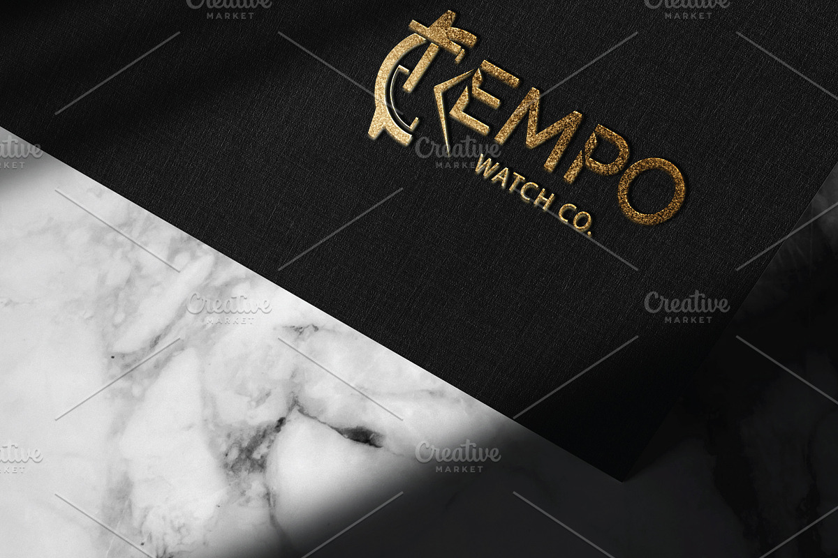 Tempo Watch Co. Logo Template preview 2