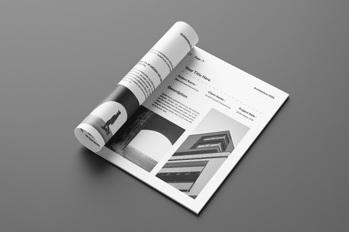 Architecture Brochure Template, a Brochure Template by Seeing-art (Photo 3 of 11)