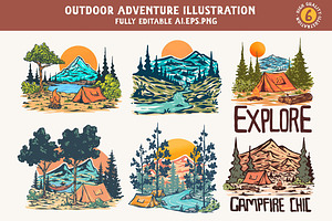 Outdoor Adventure Illustration