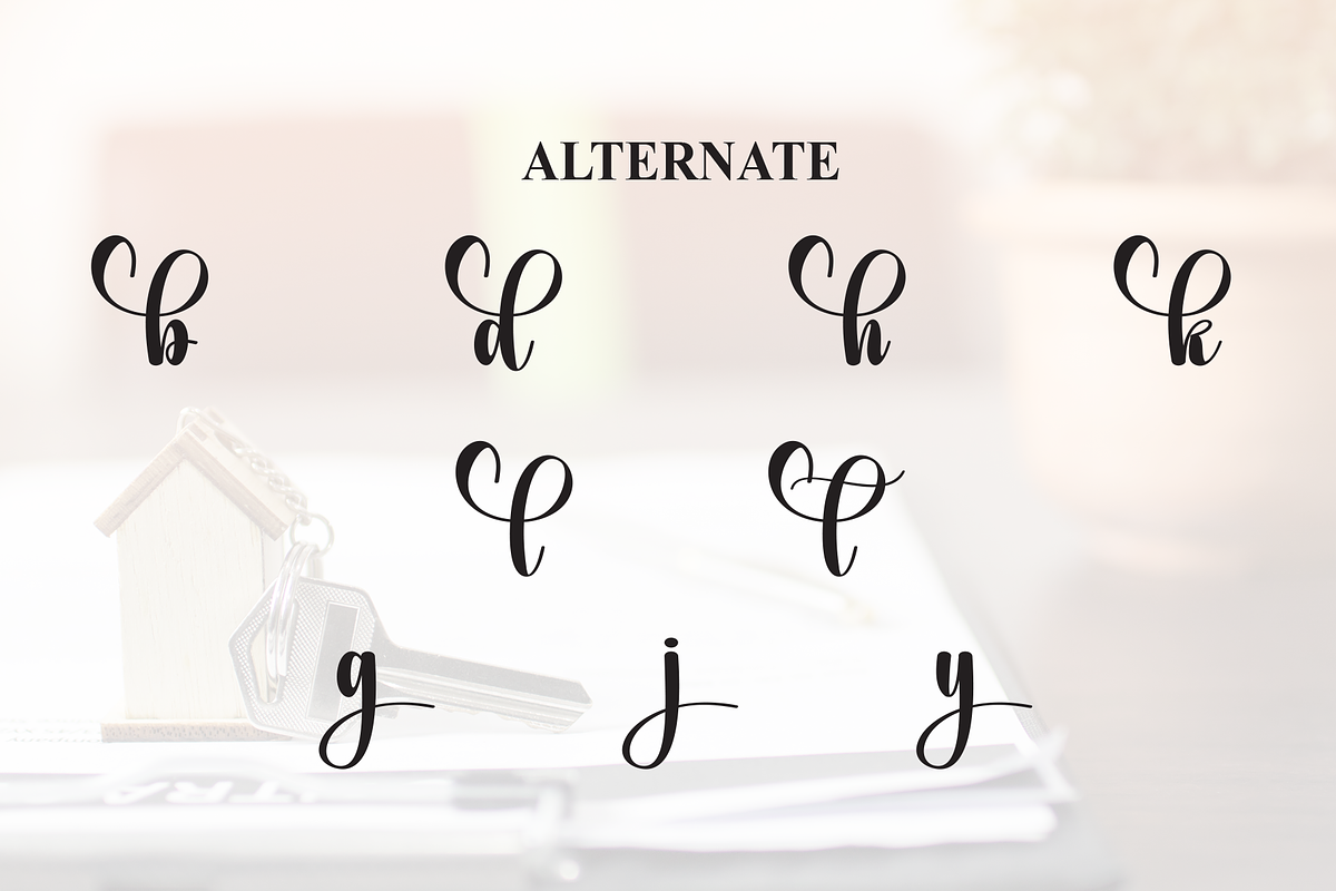 Keychain | Script Font, a Handwritten Font by Scratchones (Photo 8 of 9)