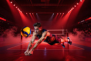 Volleyball Spotlight Backdrops, a Background Graphic by 3Motional (Thumbnail 6 of 15)