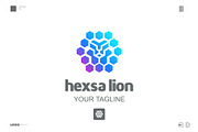 Vector hexagon lion head for safari, a Background Graphic by galaxyd (Thumbnail 2 of 2)