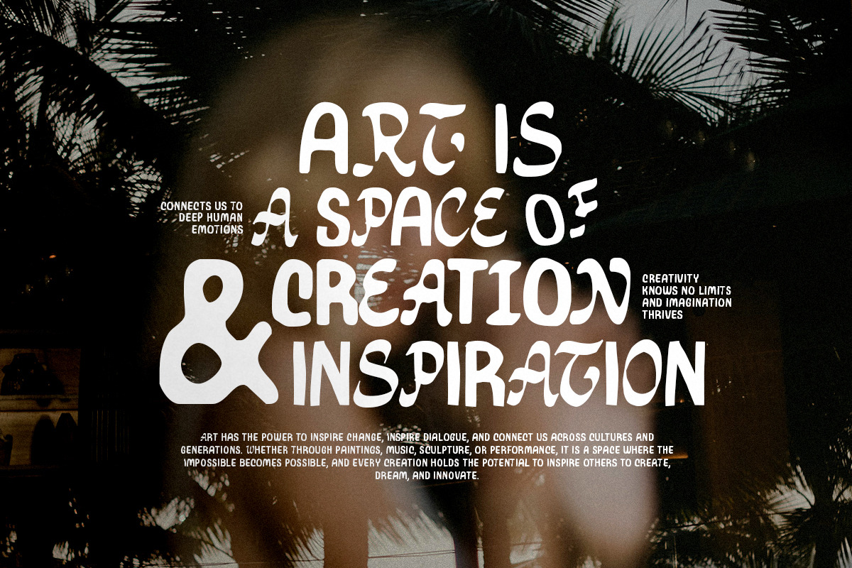 Bored Trying - Rough Mixed Font, a Sans Serif Font by Sarid Ezra (Photo 7 of 9)