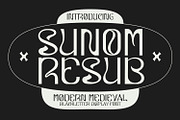 Sunomresub Modern Blackletter Font, a Blackletter Font by Maulana Creative (Thumbnail 1 of 7)