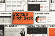 Startup Pitch Deck Presentation, a Presentation Template by E-Type (Thumbnail 1 of 4)