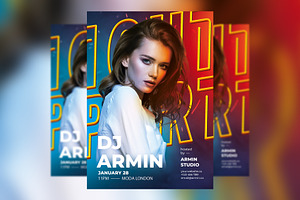 Dj Armin Flyer Design