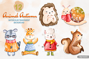 Autumn Animal Clipart, Fall Clipart, an Animal Illustration by Apixsala (Thumbnail 5 of 15)