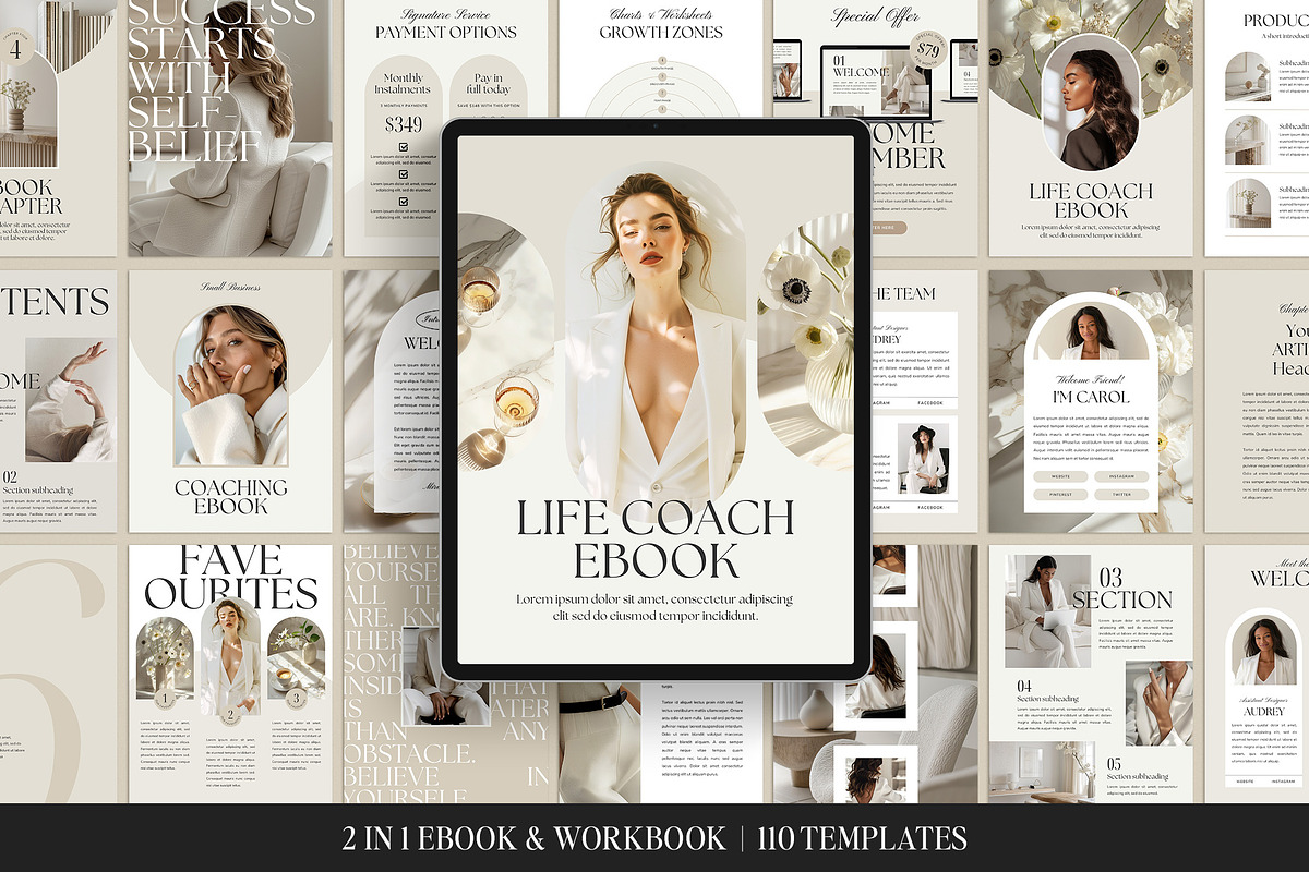 Life Coach Coaching Bundle Canva, a Presentation Template by Studio Loire (Photo 6 of 9)