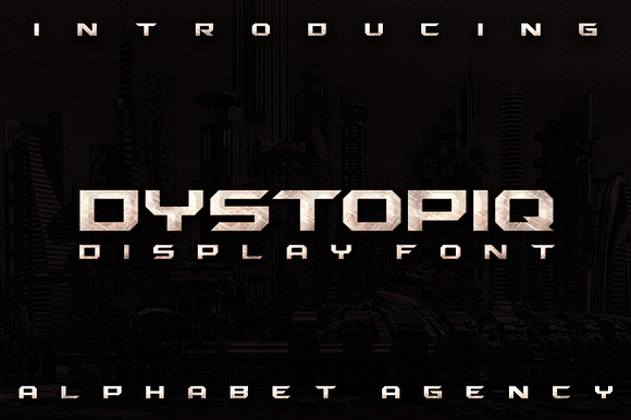 DYSTOPIQ FONT preview 7
