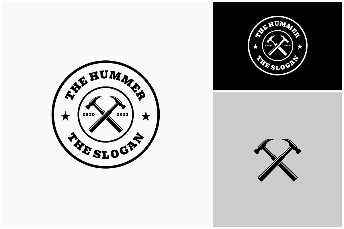 Hammer Handyman Emblem Logo, a Branding & Logo Template by ika trisiana