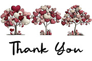 Quirky Valentine Day Tree Clipart, an Illustration by CraftArtStudio (Thumbnail 6 of 6)