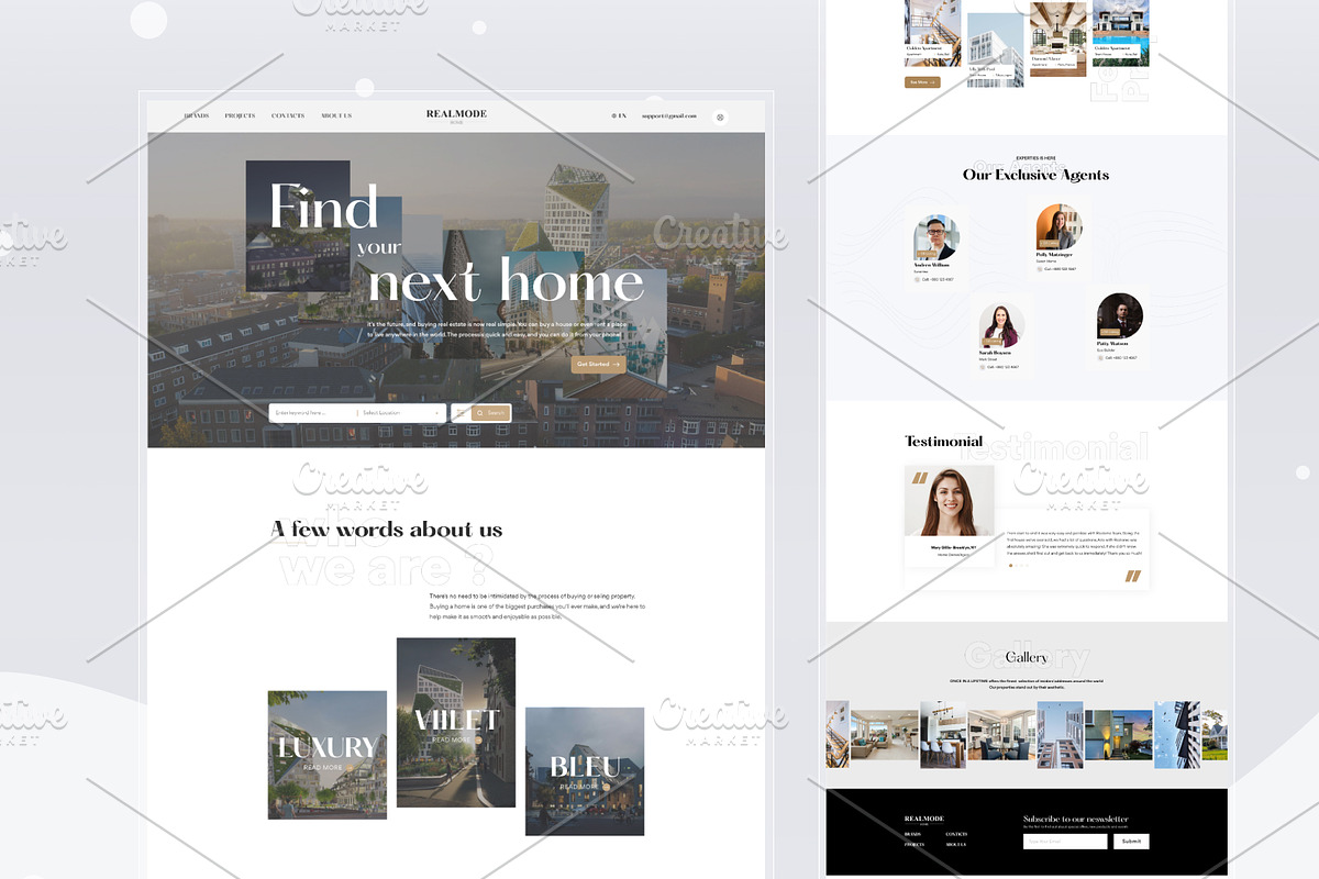 Mega UI Website Template Bundle, a Landing Page Template by DesignsLab (Photo 7 of 22)